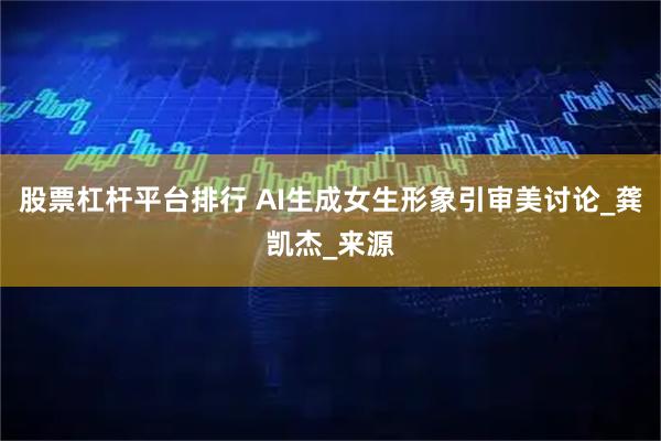 股票杠杆平台排行 AI生成女生形象引审美讨论_龚凯杰_来源