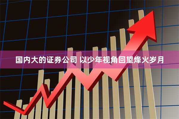 国内大的证券公司 以少年视角回望烽火岁月
